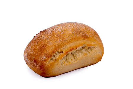面包产品上白色孤立图片