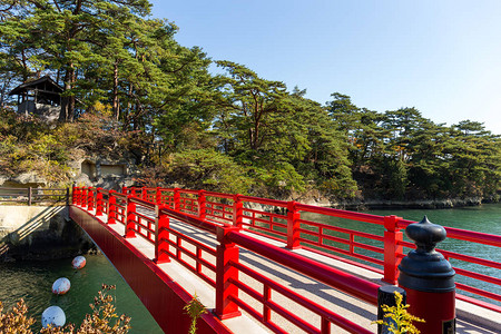 日本有红桥的松岛图片
