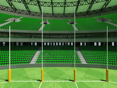 3D制成一个圆环澳大利亚规则足球体育场图片