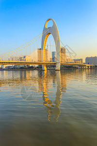 日落时广州市城地貌图片