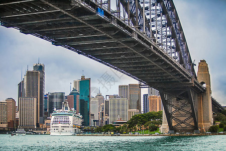 悉尼视图与海港大桥新南威尔士澳大利亚图片