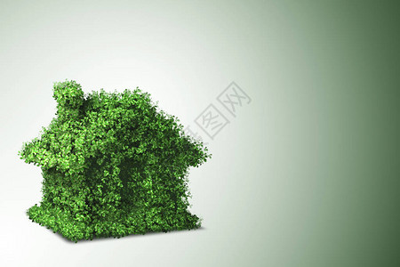 绿色能源之家概念图片