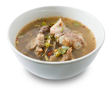 美味的泰国清辣热和酸汤图片