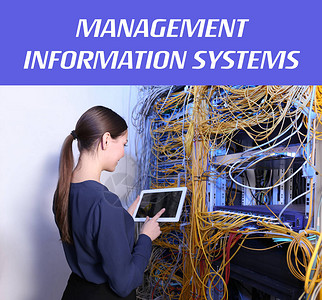 管理信息系统概念背景图片