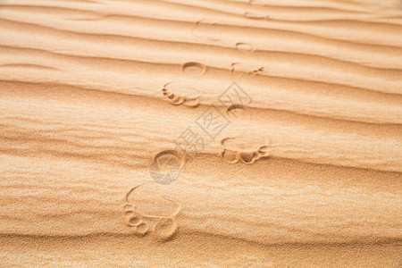 Liwa沙漠和脚印沙丘的惊人景象图片