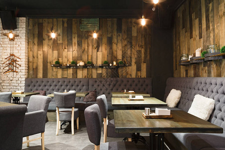 餐厅复制空间舒适的现代餐饮场所当代设计背景图片