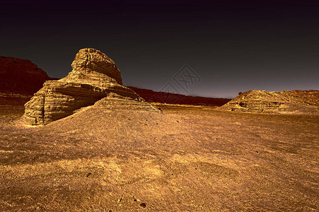 日落时分以色列内盖夫沙漠的岩石山丘以色列南部沙漠图片