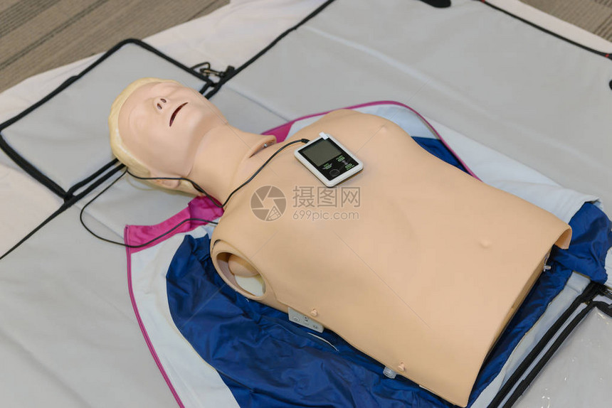为CPR培训做准备的cpr假人图片