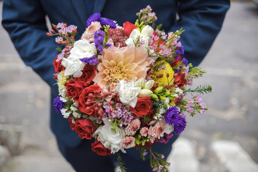 秋季婚礼大花束图片