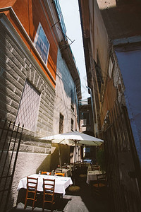 夏季在意大利当铺的欧洲老城布雷西亚Br图片
