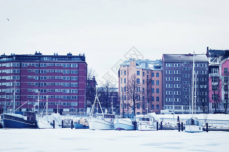 冬季在芬兰赫尔辛基Q图片