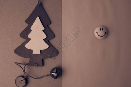 节日新年的圣诞冬季快乐的双色调美丽快乐的图片