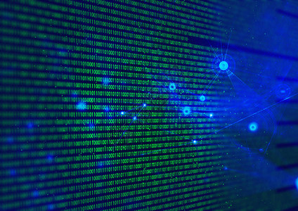 计算机代码密与点连接到网络互联网黑客到系统数据信息未来主义背景的插图图片