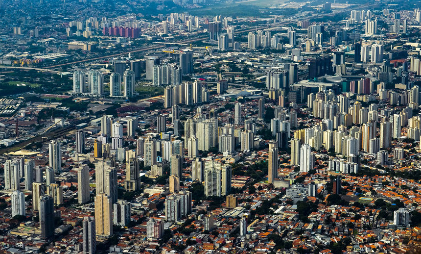 一个大城市的空中景象圣保图片