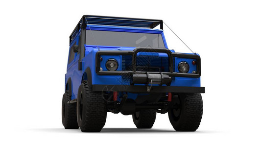 蓝色小型SUV专用于困图片