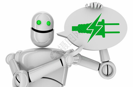绿色清洁电能源机器人言语泡新技术图片