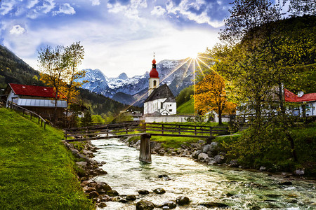 Berchtesgadener欧洲风景优美高清图片