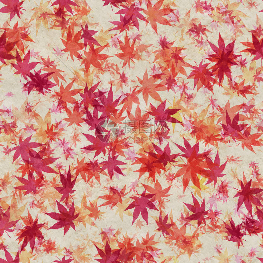 秋叶无缝的背景图图片