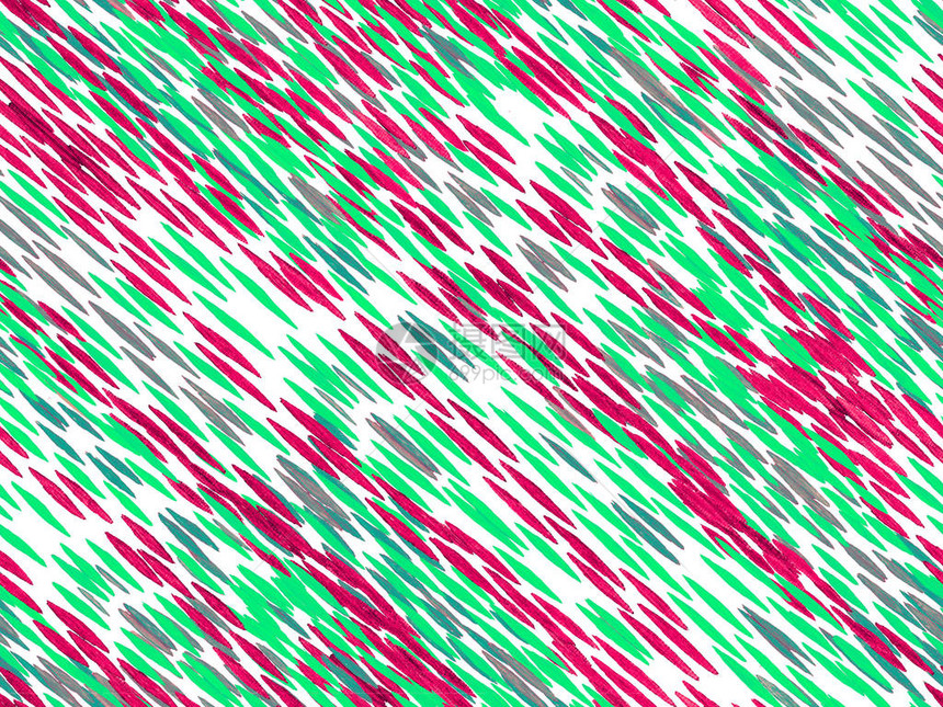 充满活力的几何泳装图案民族无缝模式绿色和红色蛇皮随机纹理几何对称Ikat融洽关系水彩民族设计图片