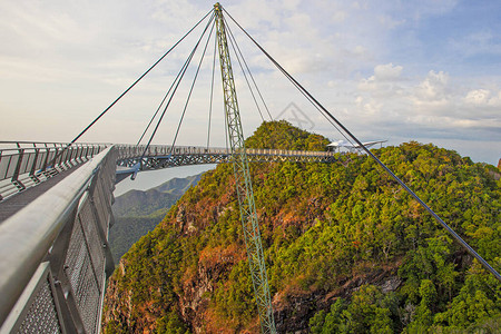 著名的天空桥马来西亚的标志之一图片