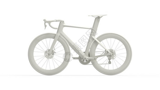 3D渲染自行车比赛自行车自行车隔离技术图片