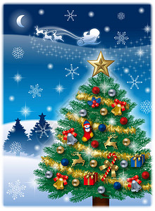 圣诞贺卡蓝色背景垂直的图片