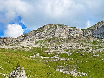 瑞士乌里阿尔卑斯山的岩石和头图片
