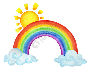 彩虹在云中图片