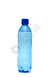 瓶水隔离在白色图片