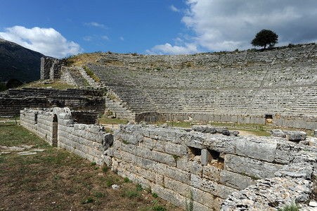 多纳的剧院古希腊第背景图片