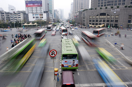 上海的交通图片