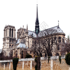 巴黎大教堂圣母院在高播图片