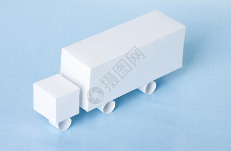 用纸做的卡车模型图片