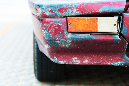 老旧生锈的汽车消磨时光背景图片