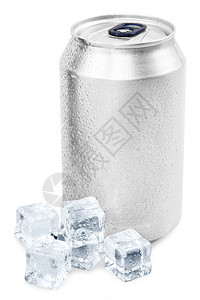 铝苏打水罐冰立方图片