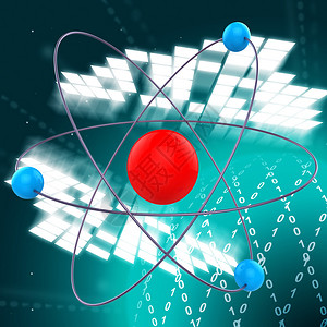 Atom原子分代表实验背景图片