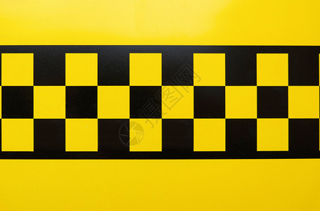 黄色出租车符号背景图片