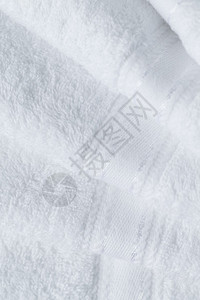 一堆新的白色棉毛巾图片