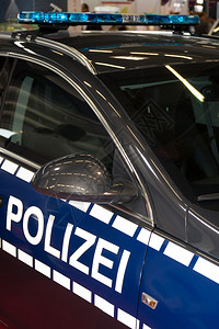 德国警察的车蓝图片