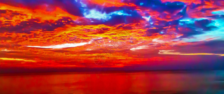 日出热带风景海背景图片