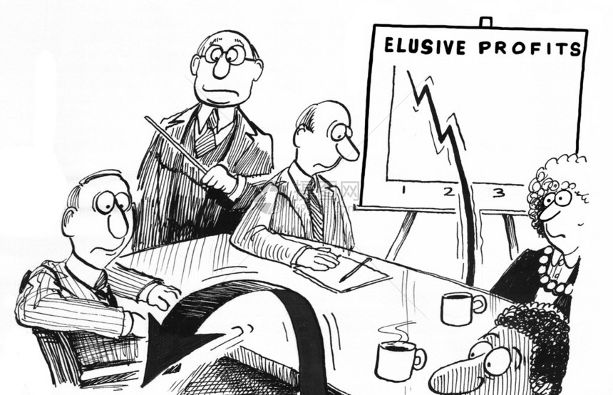有关金融的商业漫画图片