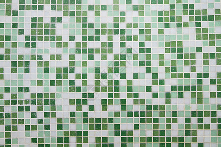 绿色马赛克瓷砖背景图片