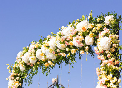 婚织大户外天然花朵装饰品美德观光仪图片