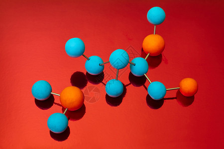化学DNA分子实验室试验红底的化学D图片