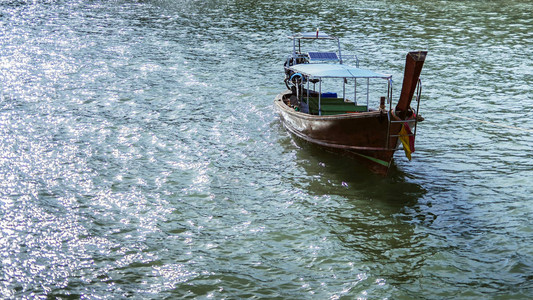 真正的泰国船水上的士水上巴士水图片