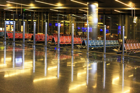 多哈国际机场空荡的机场图片