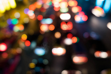 汽车交通堵塞灯光背景的图片