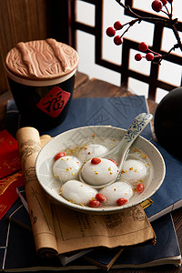中国传统元宵节汤圆图片