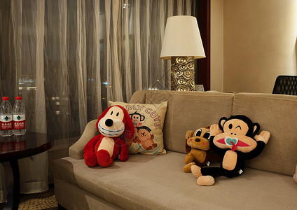 设计素材猴子酒店儿童主题套房背景