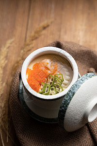 日式茶碗蒸日本美食高清图片